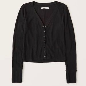 Abercrombie & Fitch Long Sleeve Ribbed Sweater Top